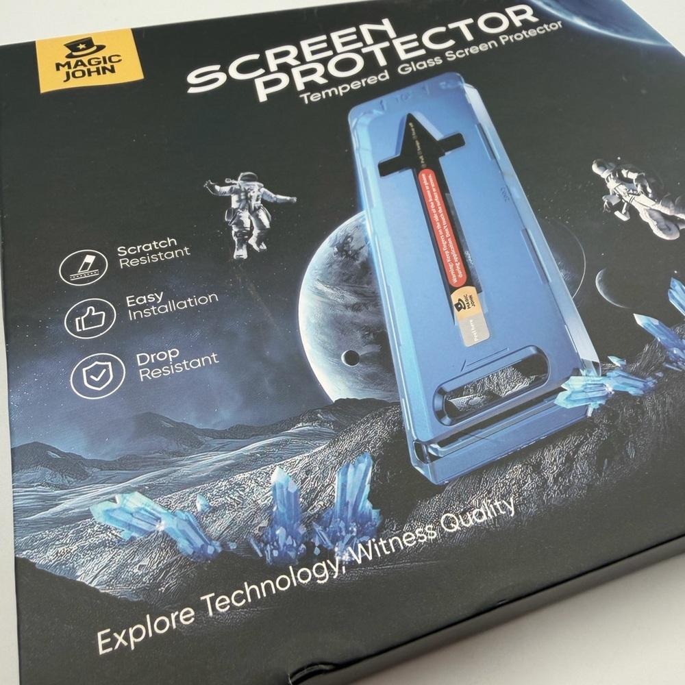 Blue Tempered Glass Screen Protector - Picture 2 of 4
